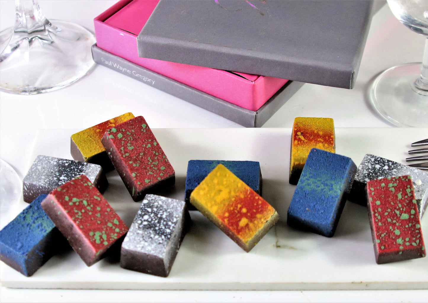 Art Range One - Box of 12 Hand Crafted Chocolates