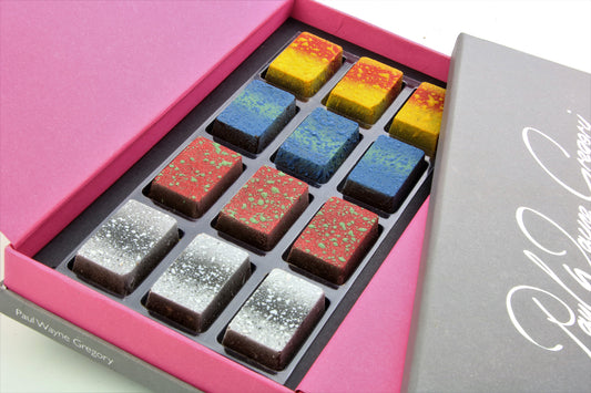 Art Range One - Box of 12 Hand Crafted Chocolates